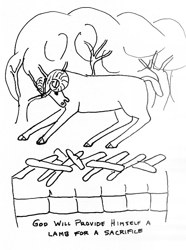 bible story coloring page for abraham and isaac bible stories for title=
